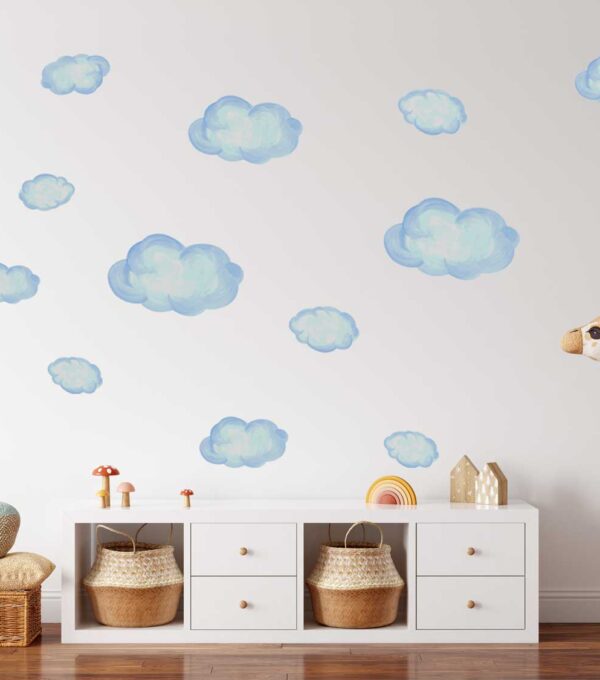 Watercolour Clouds Wall Stickers Pack
