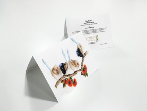 Blue Wrens Greeting Card