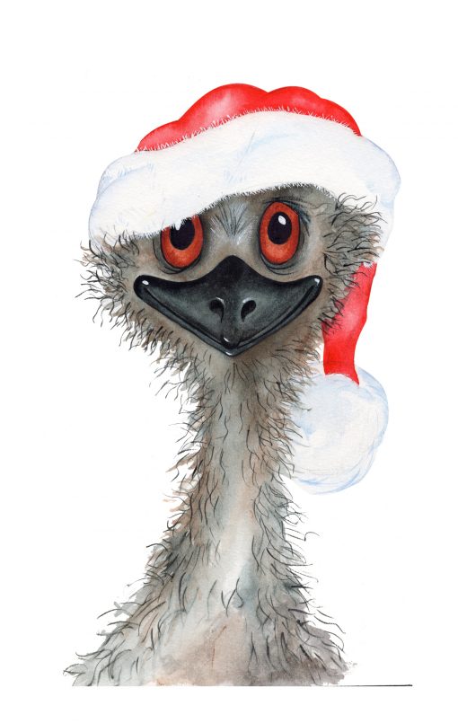 Christmas Emu Wall Sticker