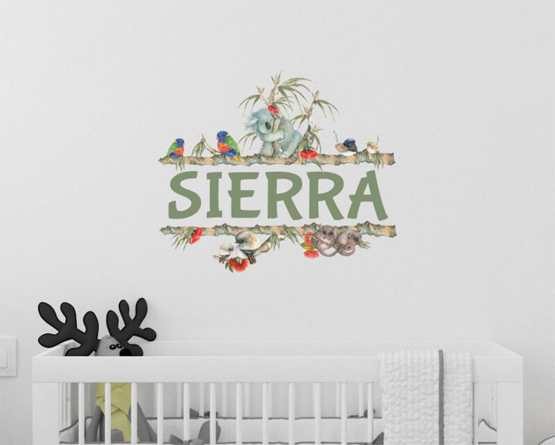 Personalised Name Wall Sticker close up 1