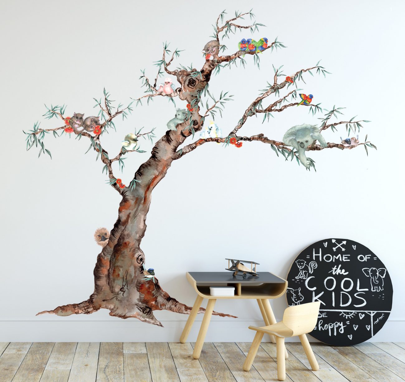 Tree Wall Stickers of Australian Animals - Great for the Nursery