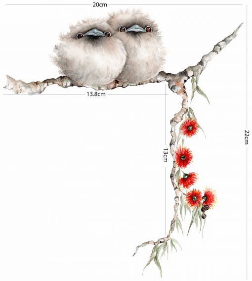 Tawny Frogmouth Light Switch Wall Sticker Decal