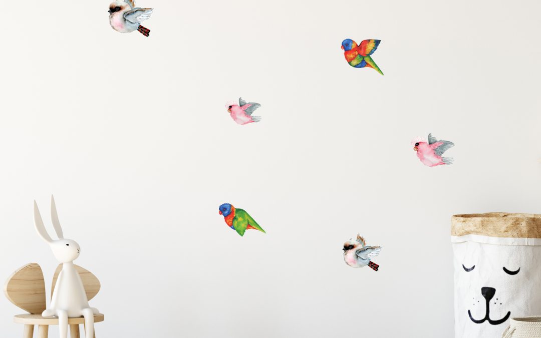 Flying Bird Mixed Wall Sticker Pack