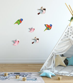 Flying Birds Mixed Wall Sticker Pack