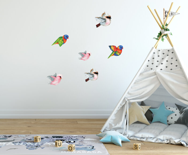 Flying Birds Mixed Wall Sticker Pack