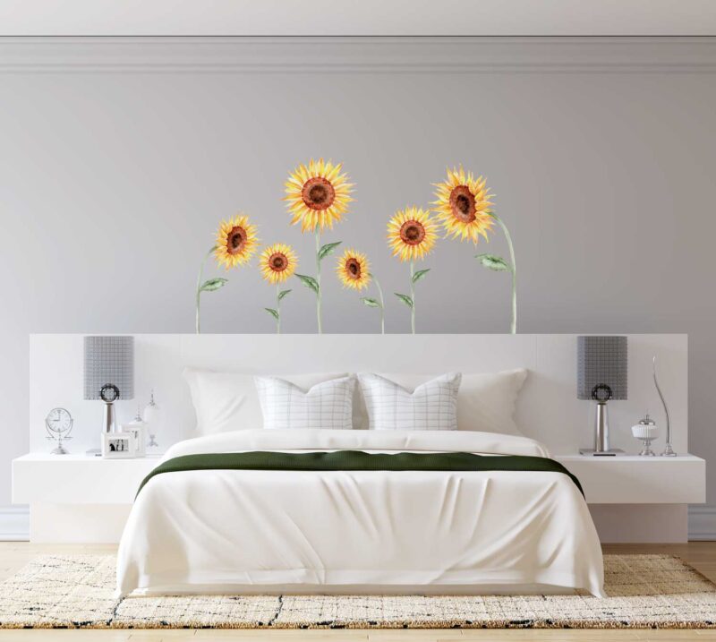 Sunflower 6 Pack Wall Stickers