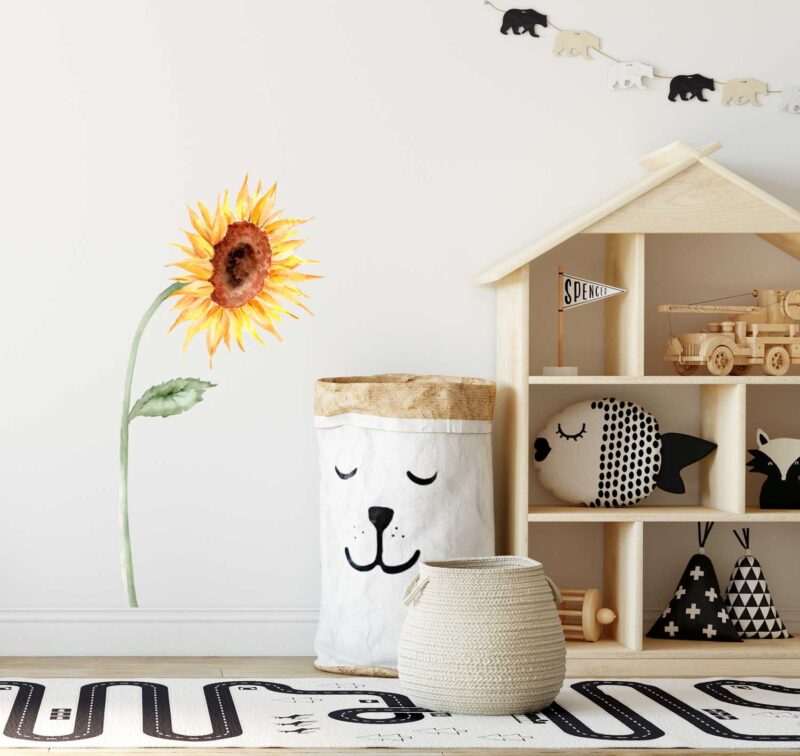 Sunflower Side Removable Wall Sticker