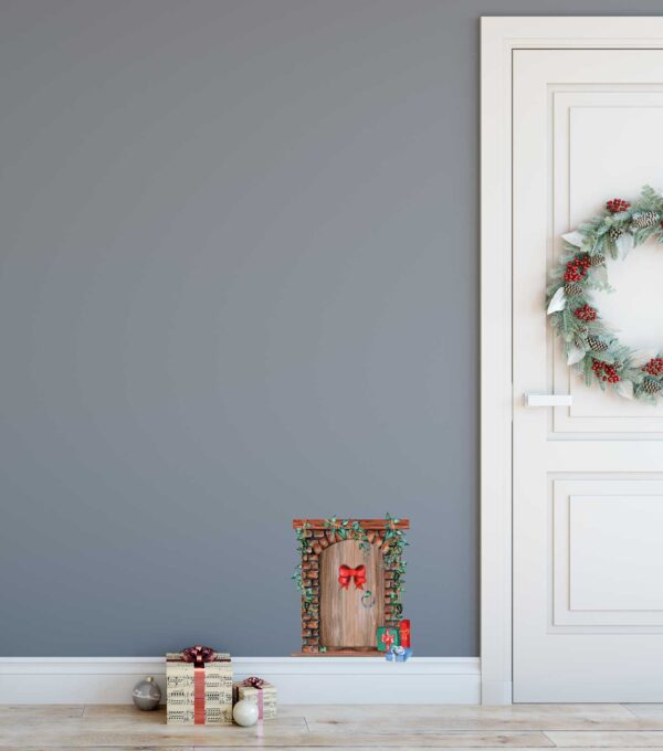 Christmas Elf Door Wall Sticker