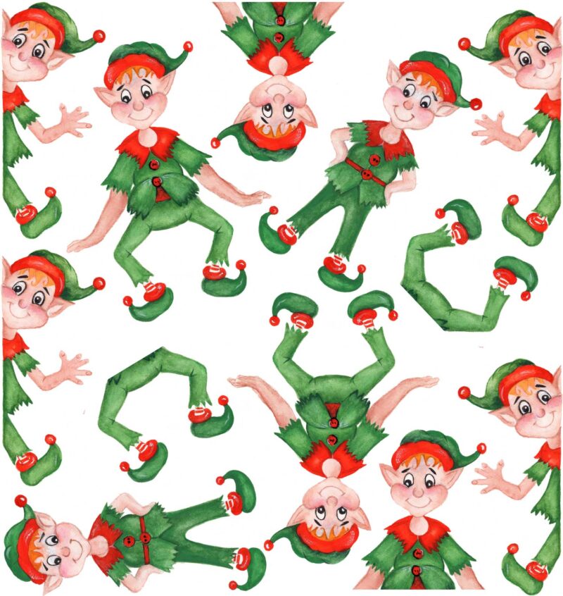Find an Elf Christmas Wall Sticker Set