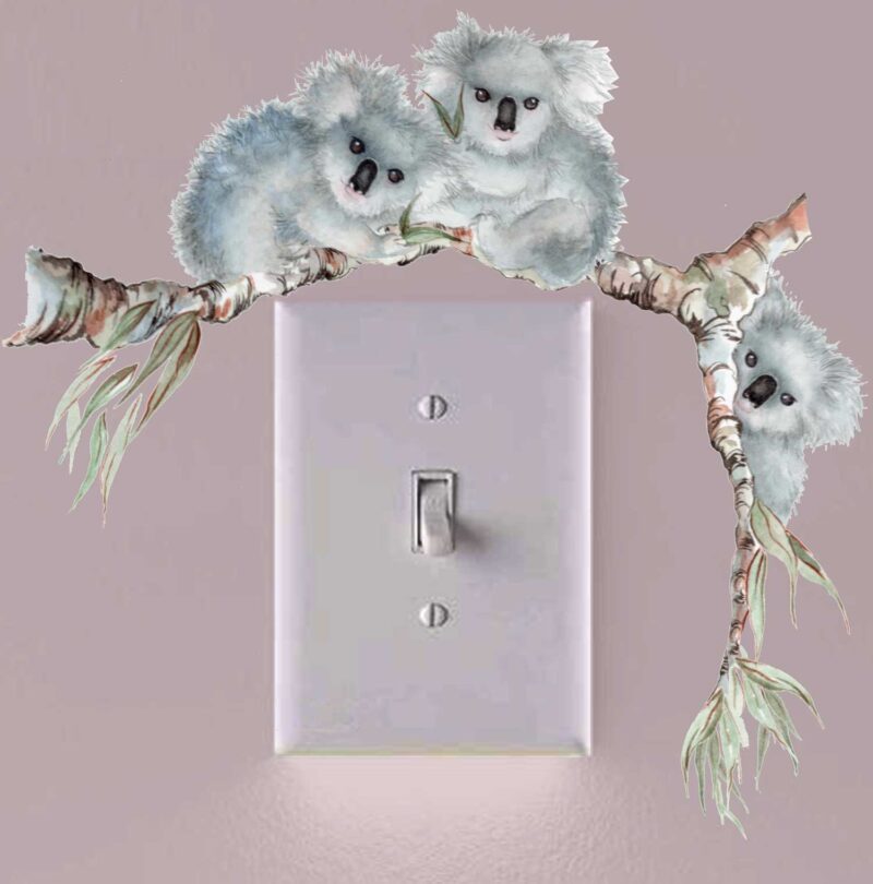 Koala Light Switch Decal