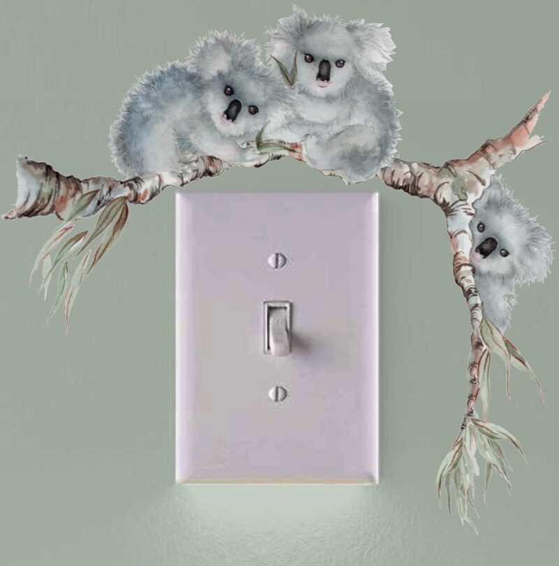 Koala Light Switch Decal